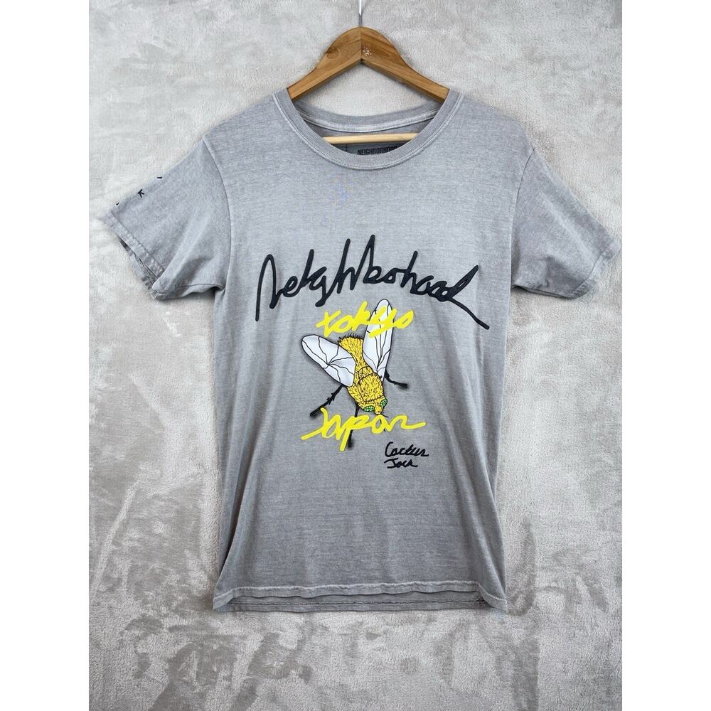 Travis Scott Cactus Jack x Neighborhood Tokyo T Shirt Men's Small Puff Print